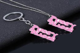 Keychains Pussy Waggon Pink Keychain For Women High Quality Kill Bill Key Chains Fashion Accessories Jewelry6571207