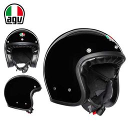 Helmets Moto AGV Motorcycle Design Safety Comfort Agv X70 Motorcycle Locomotive Riding 4 / 3 Half Covered Crown Prince Helmet Personality 8GLA