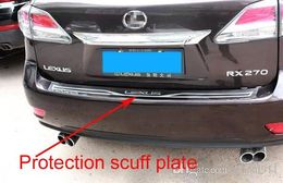 Accessories High quality stainless steel car Rear Bumper sucff Plate,guard plate,protection bar For Lexus RX270/350