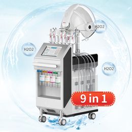 2024 9in1 Best Selling Spa Machines in Home Skin Care Spa Ultrasonic Scrubbers hydra aqua peeling facial machine