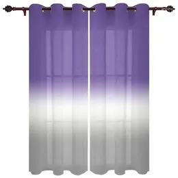 Curtain French Window Curtains Pink Grey Gradient Living Dining Room Kids Bedroom Screens Modern Luxury Home Decor Valance