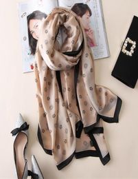 women silk scarf bandana fashion soft lady female shawls wraps long size foulard 180 90cm hijabs4409502