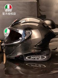 Helmets Moto AGV Motorcycle Design Safety Comfort Agv Pista Gprr Chameleon Butterfly Ice Blue Motorcycle Four Seasons Anti Drop Carbon Fibre Full Helmet FZZ1