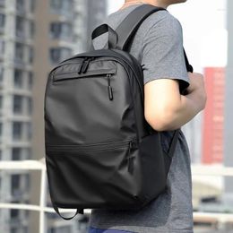 Backpack Simple Fashion Men Women Large Capacity Laptop Bag Unisex Casual Travel Business Multiple Pockets School Bags