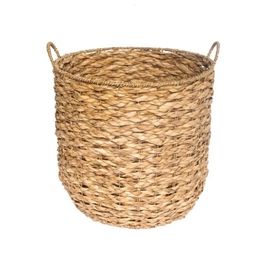Better Homes Gardens Woven Rush Round Basket Dirty Laundry Storage Basket Set of 2 Extra Large and Large 240103