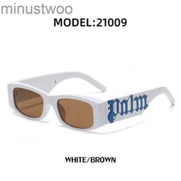 Retro Small Frame Sunglasses for Women with High-end Panel Design Letters Palm Angles Men Personalised Glasses 908U 908U