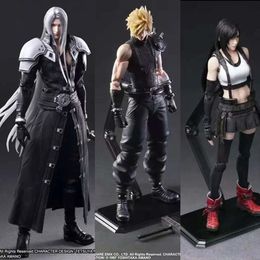 Games Mascot Costumes Play Arts Final Fantasy 7 Vii Sephiroth Cloud Strife Tifa Lockhart Action Figure Remake Toys 25cm Joint Movable Do