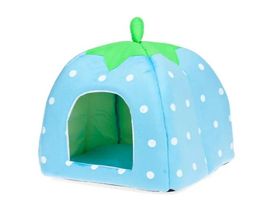 Accessories Free Shipping 2014 Newest Cute Lovely Soft Super Cool Sponge Strawberry Pet Dog Cat House Bed ,1pcs/lot