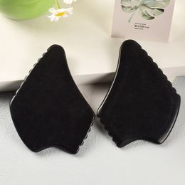 Sawtooth Jade Massage Gua Sha Tool Natural Bian Shi Stone Guasha Facial Acupuncture Scraping Healing Body Eye Health Care Massager