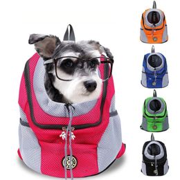 Pet Backpack Dog Shoulder Bag Chest Bag Out Portable Travel Breathable Dog Bag Pet Supplies Universal Traveling Backpack 240103