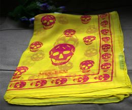 FashionBrand designer skull scarf for women and men quality 100 pur silk satin fashion women brand scarves pashmina shawls8118518