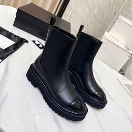 Women Luxury Designers Ankle Boots Half Boots channel Black Calfskin Quality Flat Shoes Adjustable Zipper Boots CCs hgjhjgh