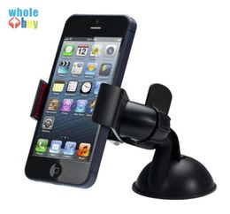 360 Degree Universal Car Phone Holder Windshield Dashboard Mount Stand Smart Mobile Phone GPS MP4 Rotating Retail Packaging3668459