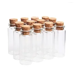 Vases 20 Glass Bottles With Cork Stopper Small Wishing Message Jars Empty Vials Container For DIY Craft Wedding Party Decor