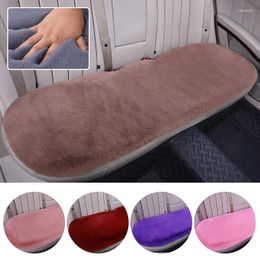 Car Seat Covers Winter Cushion Universal Rear Cover Warm Fluffy Plush Split Bench Pad For Truck Accessories