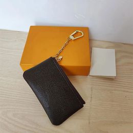 Purses High Quality Genuine Leather Coin Purses 62650 Key Pouch Classic Zip Wallets M62650 Fashion Designer mens Holders Letter Womens pu