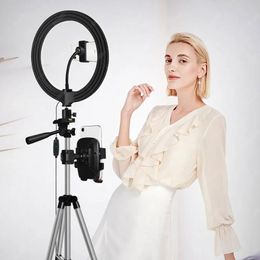 Accessories LED Video Ring Light with Tripod Stand for Phone Cirlce Lamp Ringlight with Phone Holder Beauty Lighting for Selfie Photo Makeup