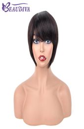 BEAU DIVA Brazilian Human Hair Wigs For Women Remy Hair short Wigs 6 inch 100 percent Human Hair wigs9147928