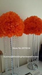 Decoration 50cm tall Wedding event decorative walkway crystal pillars forwedding table