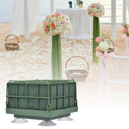 Decorative Flowers Square Floral Foam Cage Rectangle Flower Holder For Fresh Arrangement With Handle