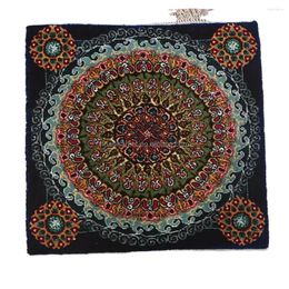 Carpets Persian Four Season Designer Silk Dubai Handmade Wall Hanging Decorative Rugs Hand Knotted 30x30cm Art Souvenir Mat