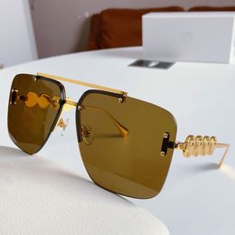Luxury frameless Sunglasses for womens Mens fashionable square Colour changing UV400 resistant sunglasses designer high quality glasses VE6736