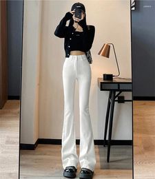 Women's Jeans Spring Autumn Office Lady Fashion Casual Cotton Plus Size Brand Female Women Girls High Waist Flare