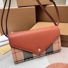 Crossbody Bag Colored Check Designer Shoulder Card Holder Tote Plaid Patchwork Mini Clutch Purse Vintage Leather Pvxrb