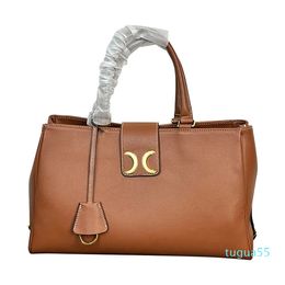 Large Tote Bag Designer Handbags Shopping Shoulder Bag Leather Solid Color Travel Purse Gold Hardware Letter Magnetic Buckle