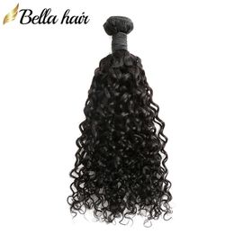 Wefts bellahair mongolian virgin hair bundles curly 100 human hair wefts 10 28 natural Colour hair extensions bulk wholesale