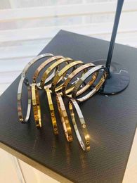 Designer Screw Bangle Bracelet Fashion Luxury Jewelrys Carer Original Trendy 18K Gold Diamond for Women Men Nail Bracelets Silver Jewellery Bracelet AAYU