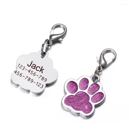 Dog Tag Pet Cat ID Personalised Engraving Custom Tags Collar Keyring Accessories Nameplate Anti-lost Pendant Metal