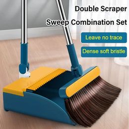 Multifunctional Telescopic Broom Floor Magnetic Broom Cleaning Brooms And Folding Dustpan Trash Shovel Scoop Squeegee Sweep Dust 240103