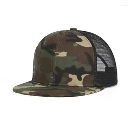 Ball Caps Cap Teenagers Snapback Flat Bill Men Summer Army Breathable Adjustable Hiphop Sports Accessory