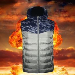 Men's Vests Smart Heating Graphene Electric Heated Waistcoat Male USB Safe Constant Temperature Warm Mens Sleeveless Vest