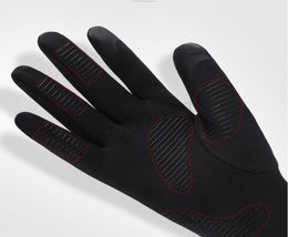 Men Cycling Ski Black Gloves Unisex Waterproof AntiSlip Mittens Winter Driving Gloves Windproof TouchScreen Handschoenen5867809