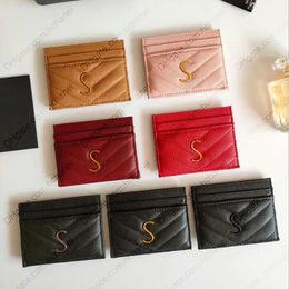 Holders Top Quality Designer Wallet Card Holders Fashion Womens Men Luxury Purses Caviar Cowhide material with Box Y Double Sided Credit C