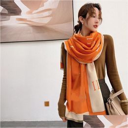 Blankets Six Kinds Letter Cashmere Designer Blanket Soft Woolen Scarf Shawl Portable Warmth Thickening Plaid Sofa Bed Fleece Knitted D Dhdmo
