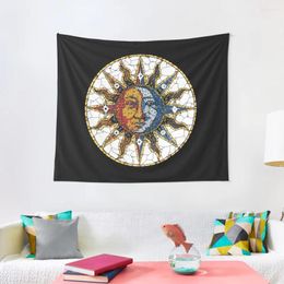 Tapestries Celestial Mosaic Sun And Moon Tapestry Decorative Blankets