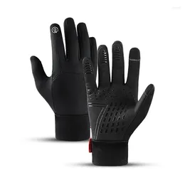 Cycling Gloves Winter Touch Screen Bicycle Outdoor Sports Running Ski Thermal Man Women Waterproof Windproof For Bike Motorcycle