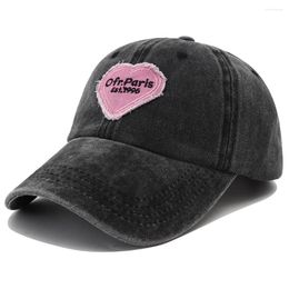 Ball Caps 2024 Washed Denim Baseball Cap For Men Vintage Snapback Hat Female Adjustable Embroidery Dad Hats Women Gorras B2929