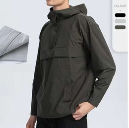 lu Men Hooded Jacket Outdoor Running Climbing Clothes Waterproof Warm Quick Drying Fishing Cycling Hiking Sports Jackets New Style Fashion all-match686