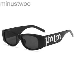 Retro Small Frame Sunglasses for Women with High-end Panel Design Letters Palm Angles Men Personalised Glasses N7VS ELX2