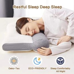 Super Ergonomic Pillow Orthopaedic All Sleeping Positions Cervical Contour Pillow Neck pillow for neck and shoulder pain Relief 240103