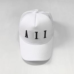 2024 Design Embroidered Letter Style Baseball Hat Outdoor Sports Mesh Breathable Hat Beach Travel Leisure Truck Driver Hat Personality111H