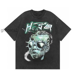 Designer Mens t Shirt T-shirt Hellstar the Future Short Sleeve Tee Shirt Washed Black Men Women Short Couple Men Hip Hop Street Top XDZW