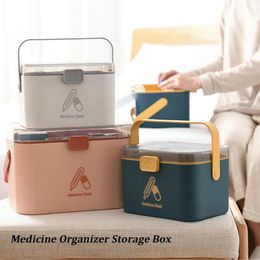 Items Multifunctional Emergency Pills Case Chest First Aid Kit Container Portable Household Plastic Medicine Organiser Storage Box 2207