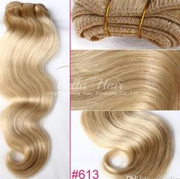 Wefts body wave 14 24 inch brazilian hair blonde natural human hair weft hair extensions 100g p free
