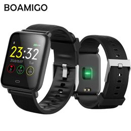 Watches Boamigo9 Smart Watch Call Information Reminder Calorie Pedometer Watch Ios Android Phone Bluetooth Connexion Sports Smart Watch