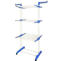 Hangers Roller Type Foldable Clothes Towels Hanger Shelf Standing Garment Rack Organizer Home Bathroom Laundry Cloth Drying Ra